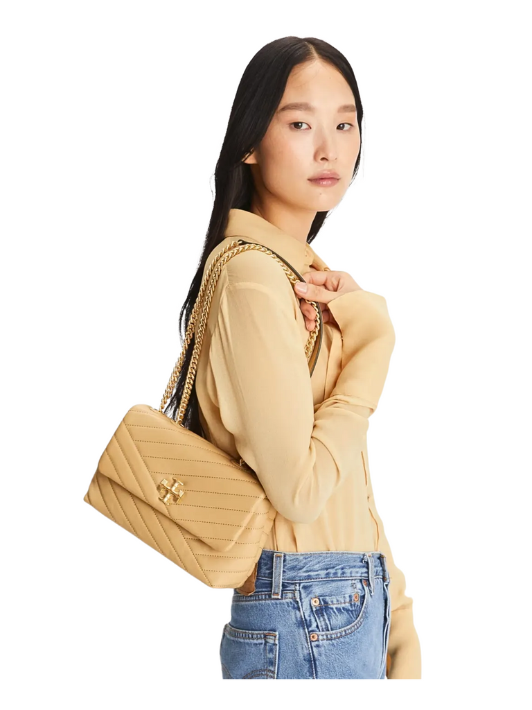 on-model-Tory-Burch-Kira-Chevron-Small-Convertible-Shoulder-Bag-Desert-Dune