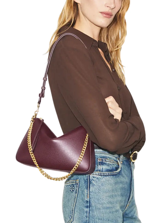 on-model-Tory-Burch-Perry-Small-Shoulder-Bag-Dark-Carmine