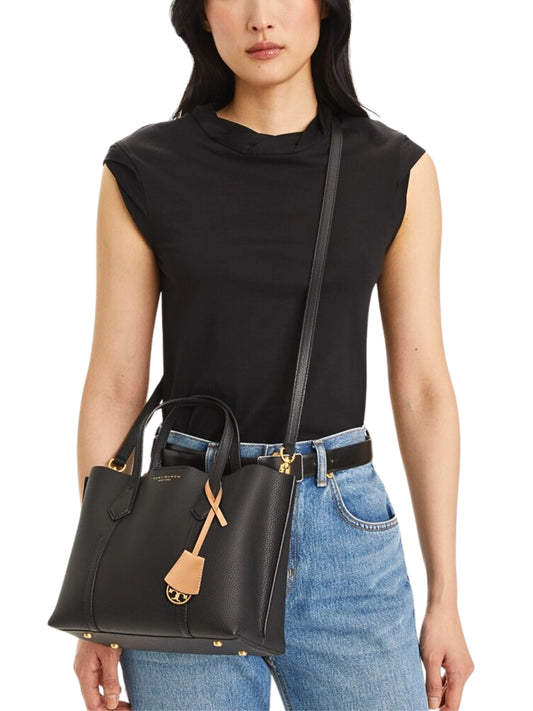 on-model-Tory-Burch-Perry-Small-Triple-Compartment-Tote-Bag-Black