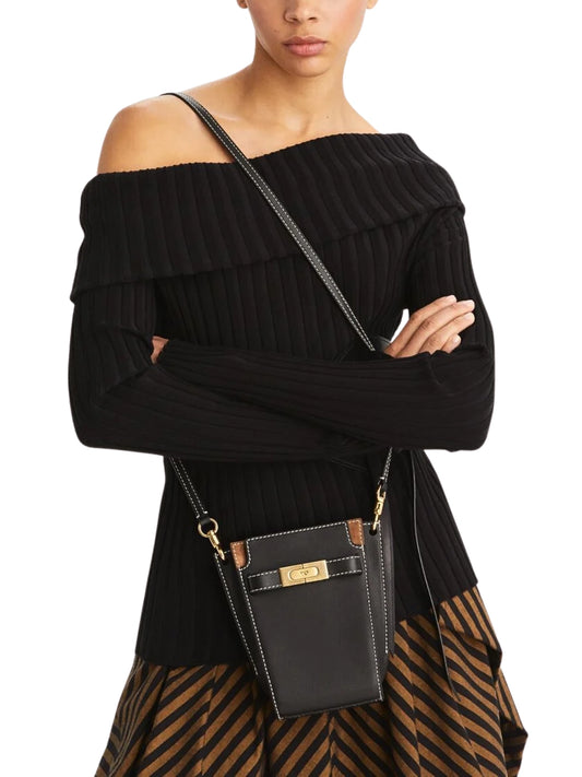 on-model-Tory-Burch-Petite-Lee-Radziwill-Double-Bucket-Bag-Black