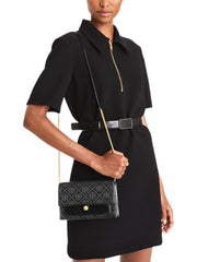 on-model-Tory-Burch-T-Monogram-Chain-Wallet-Black