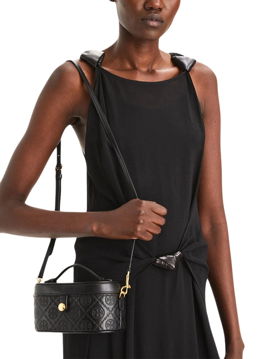 on-model-Tory-Burch-T-Monogram-Leather-Vanity-Case-Bag-Black