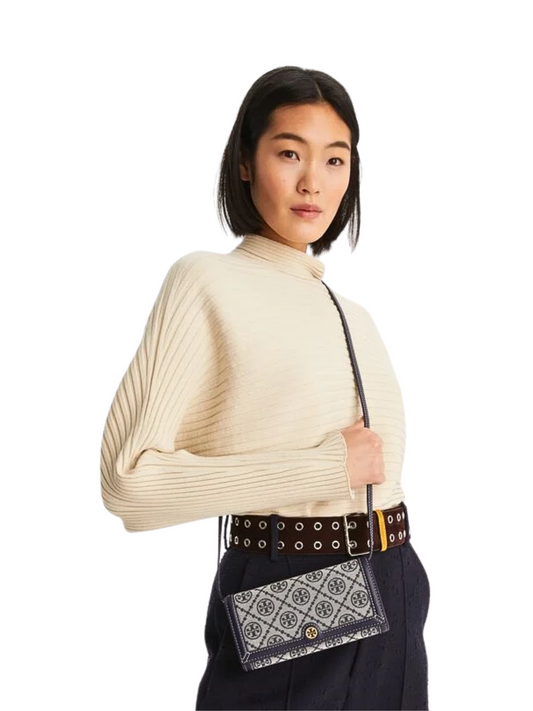 on-model-Tory-Burch-T-Monogram-Wallet-Crossbody-Tory-Navy
