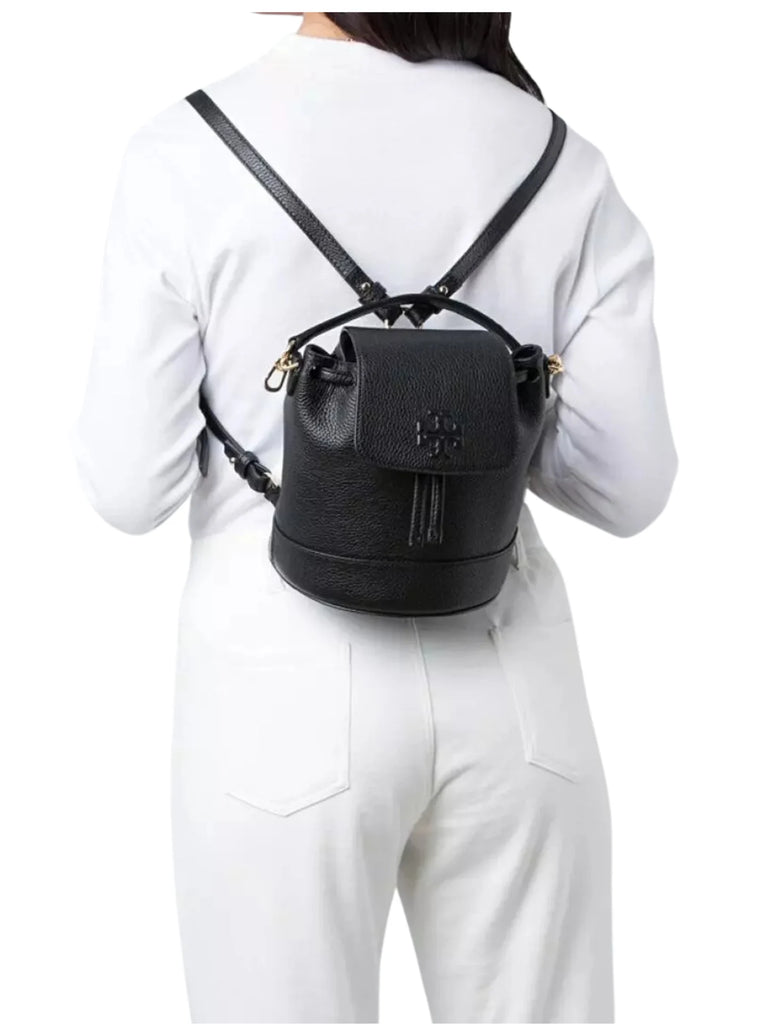 Tory Burch Thea Mini Bucket Backpack Black Balilene