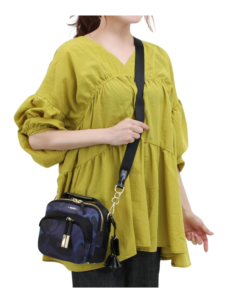 Tumi Voyageur Troy Nylon Crossbody Bag In Lily Indigo Purple Balilene