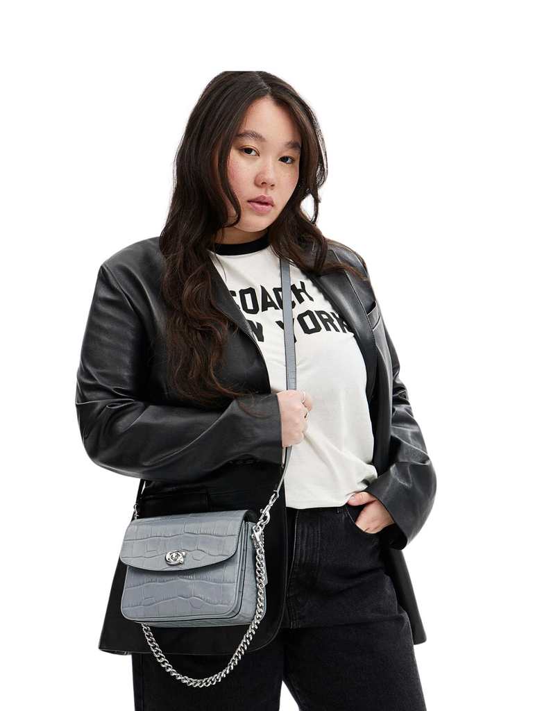 on-model-crossbody-Coach-Cassie-19-Croc-Embossed-Crossbody-Bag-Grey-Blue