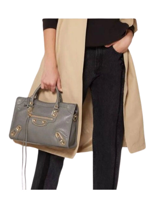 on-model1-Balenciaga-Metallic-Edge-Small-City-Grey-Gold-Hardware