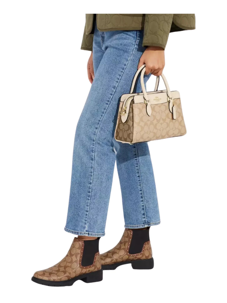 on-model1-Coach-Mini-Darcie-Carryall-Signature-Colorblocked-Light-Khaki-MultiWEBP