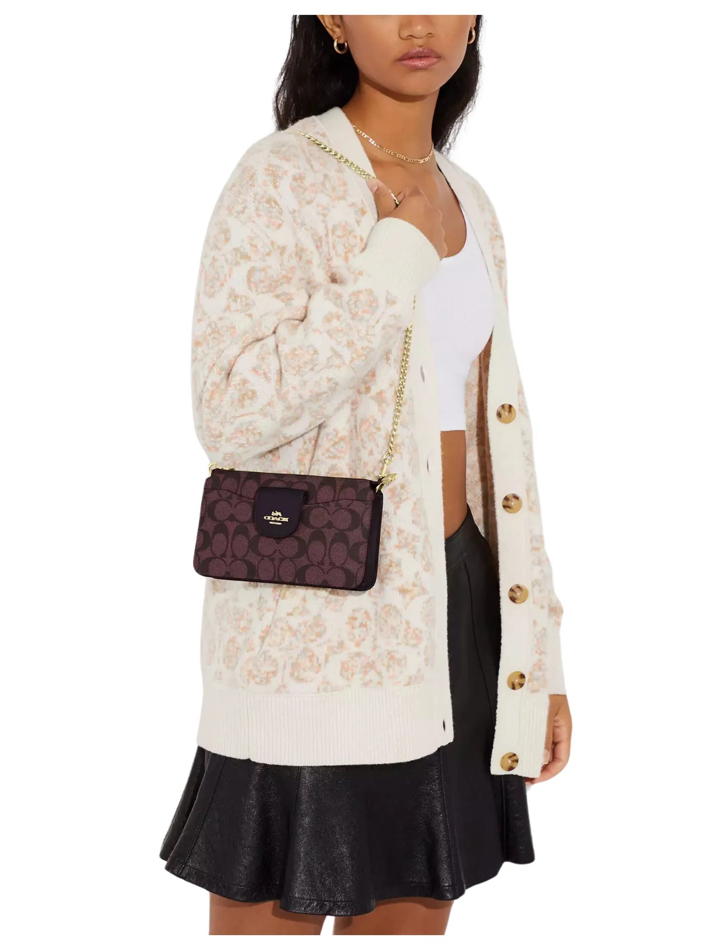 on-model1-Coach-Poppy-Crossbody-With-Card-Case-In-Signature-Canvas-Oxblood-Multi
