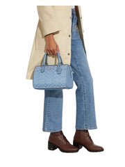 on-model1-Coach-Rowan-Satchel-In-Signature-Chambray-Cornflower-MultiWEBP