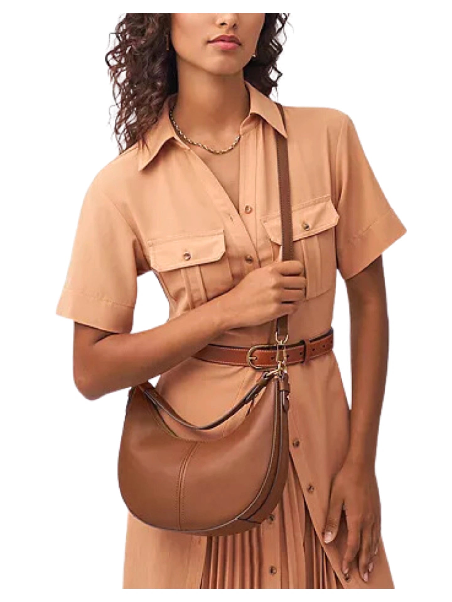 on-model1-Fossil-Shae-Small-Hobo-Bag-Brown