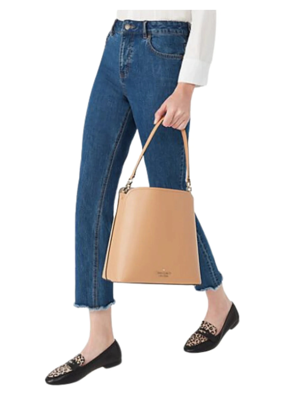 on-model1-Kate-Spade-Darcy-Large-Bucket-Bag-Classic-Saddle