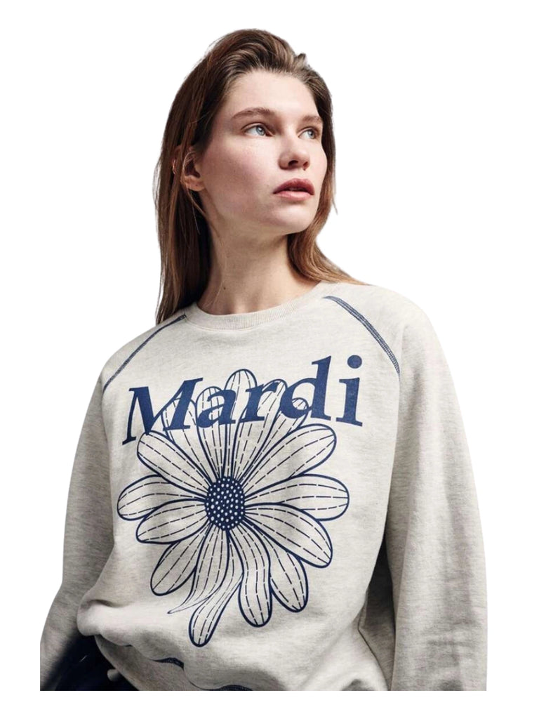 on-model1-Mardi-Sweatshirt-Flowermardi-Raglan-Oatmeal-Blue