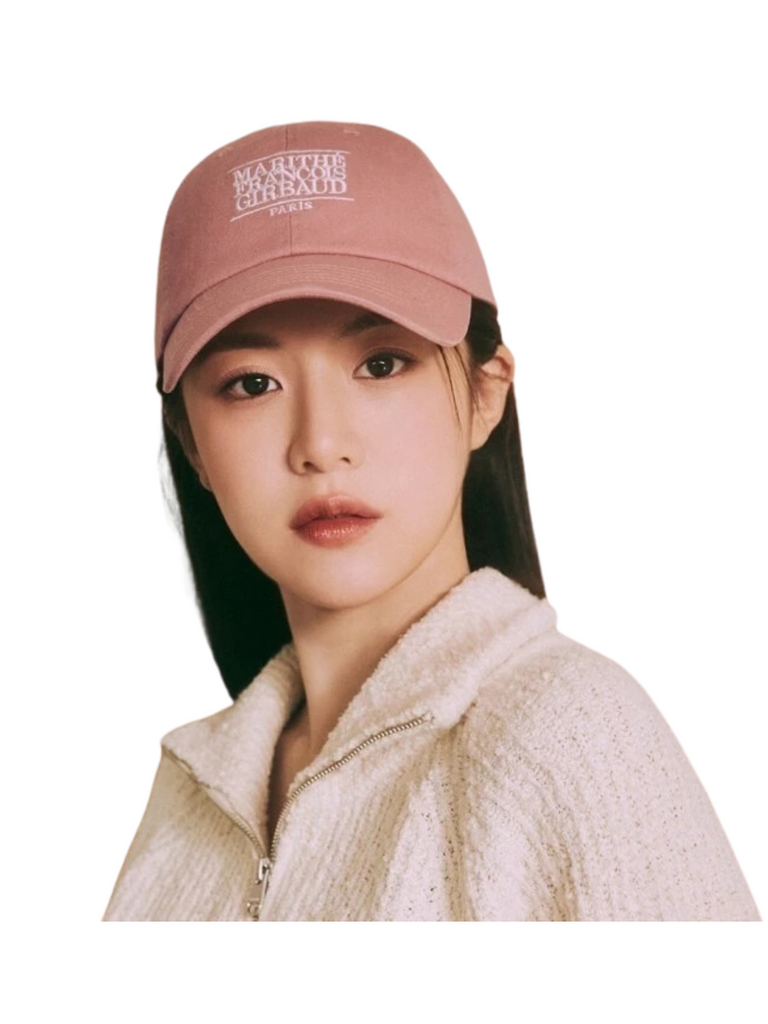 on-model1-Marithe-Francois-Girbaud-Small-Classic-Logo-Cap-Pale-Pink