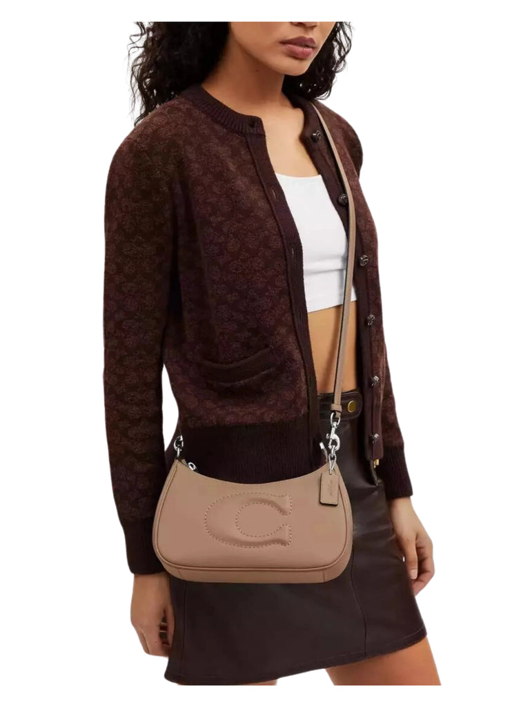 Coach Teri Shoulder Bag Taupe Balilene