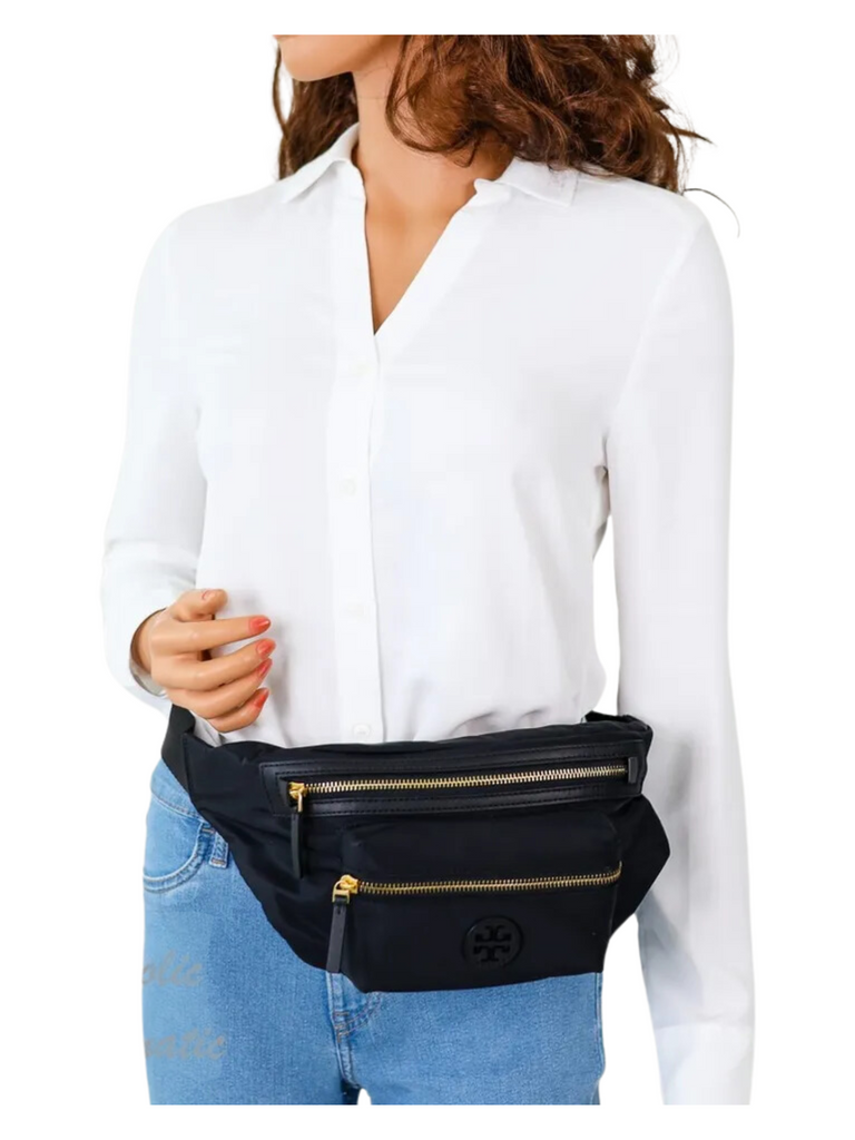 Tory Burch 82508 Nylon Belt Bag Black – Balilene Tory Burch 82508 Nylon Belt Bag Black – Balilene
