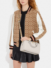 on-model2-Coach-rowan-satchel-with-signature-strap-chalk