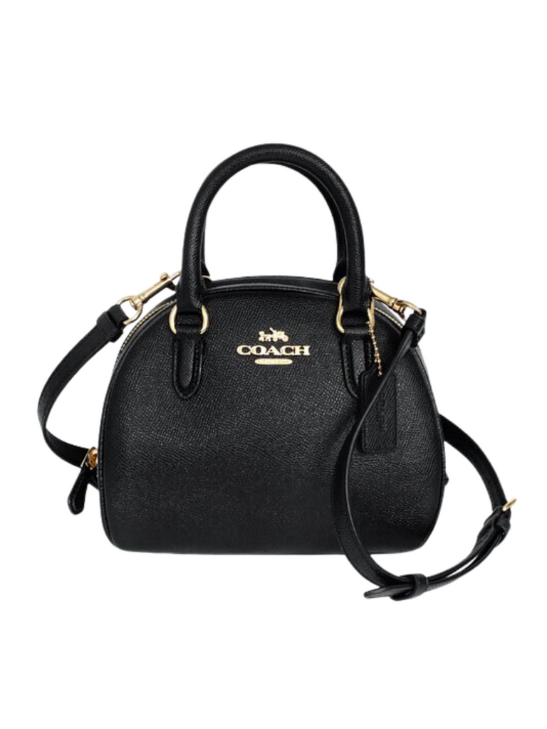 Coach black best sale satchel