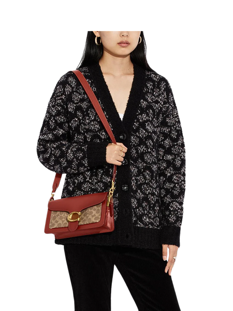 on-model-crossbody-Coach-Tabby-Shoulder-Bag-26-In-Signature-Canvas-Tan-Rust
