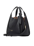 tampak-depan-Kate-Spade-Knott-Medium-Crossbody-Tote-Bag-Black