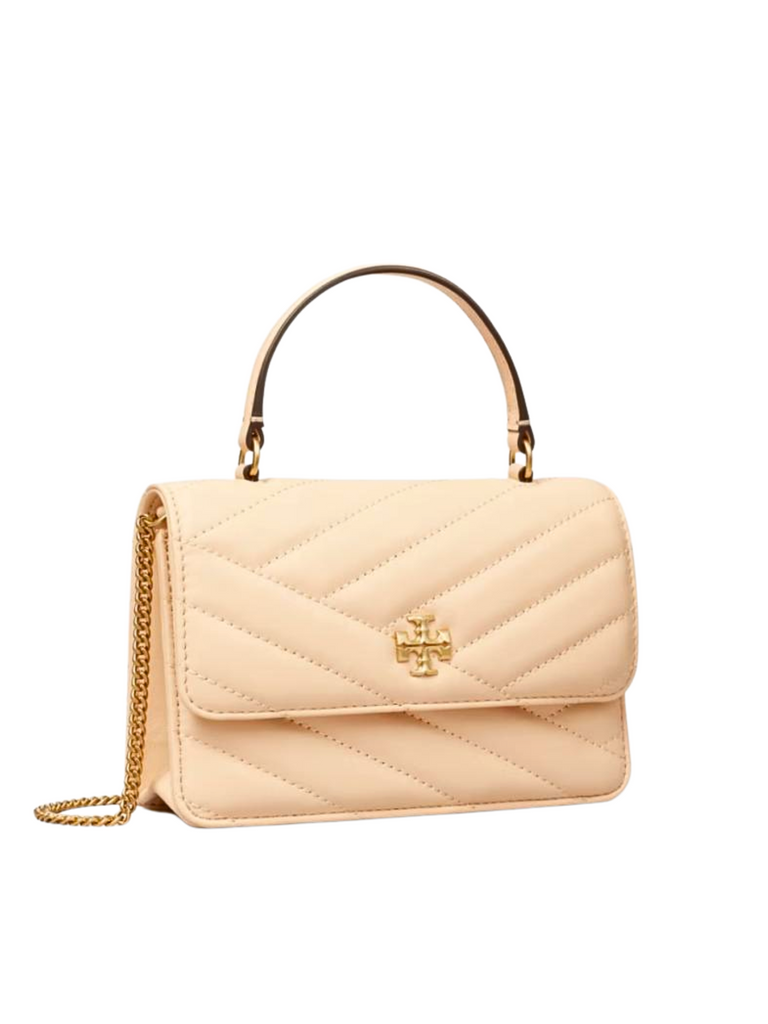tampak-depan-Tory-Burch-Kira-Chevron-Mini-Top-Handle-Chain-Wallet-Apricot