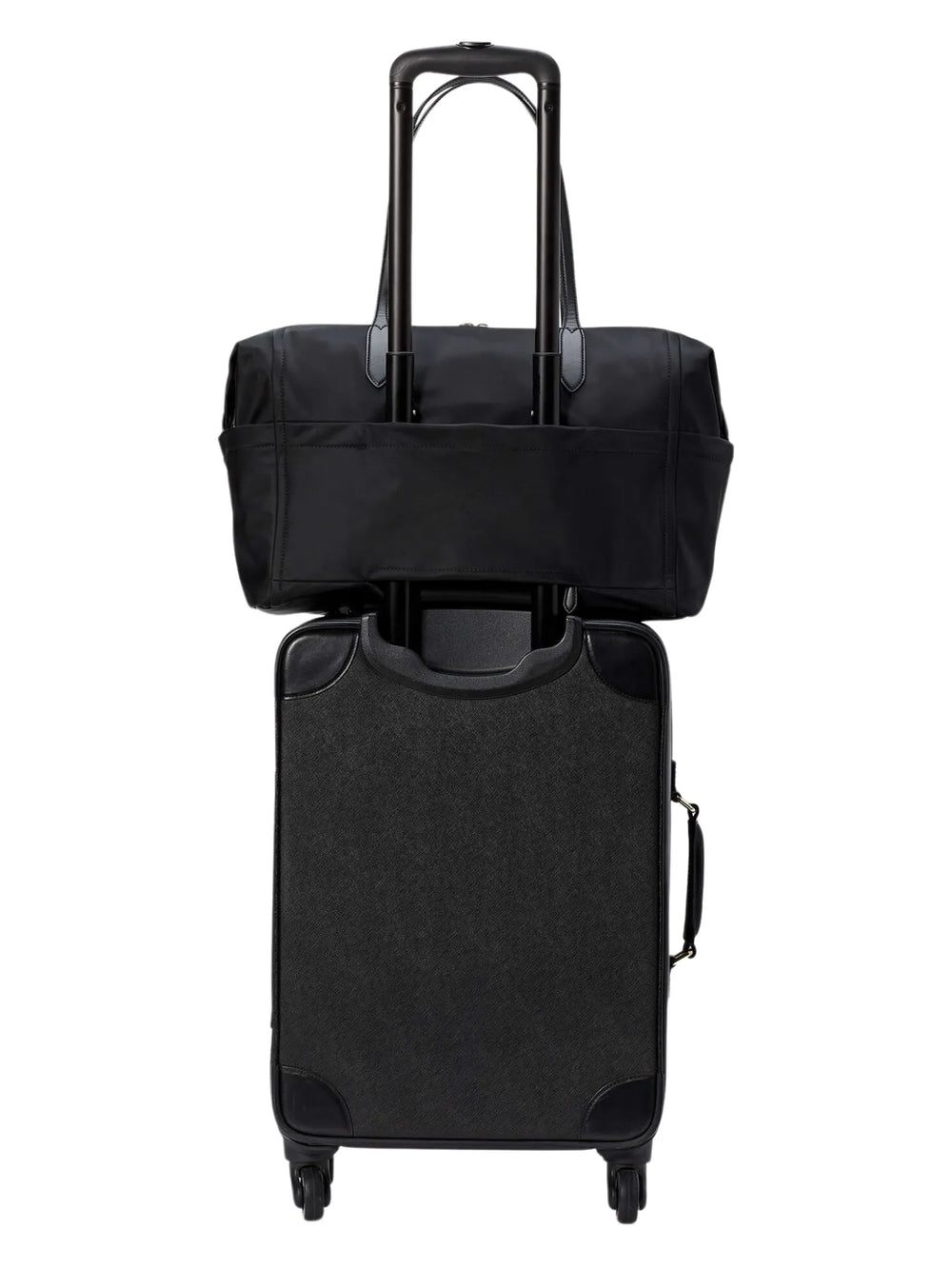 try-on-Kate-Spade-Chelsea-Nylon-Wekender-Bag-Black
