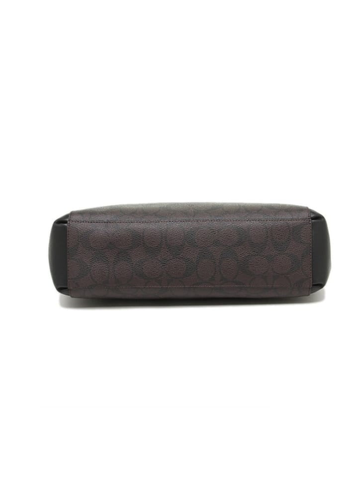 Coach f58291 Small Christie Carryall In Signature Imitation Brown Black