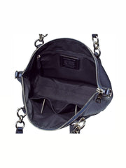 Coach F56127 Small Kelsey Satchel Metallic Navy