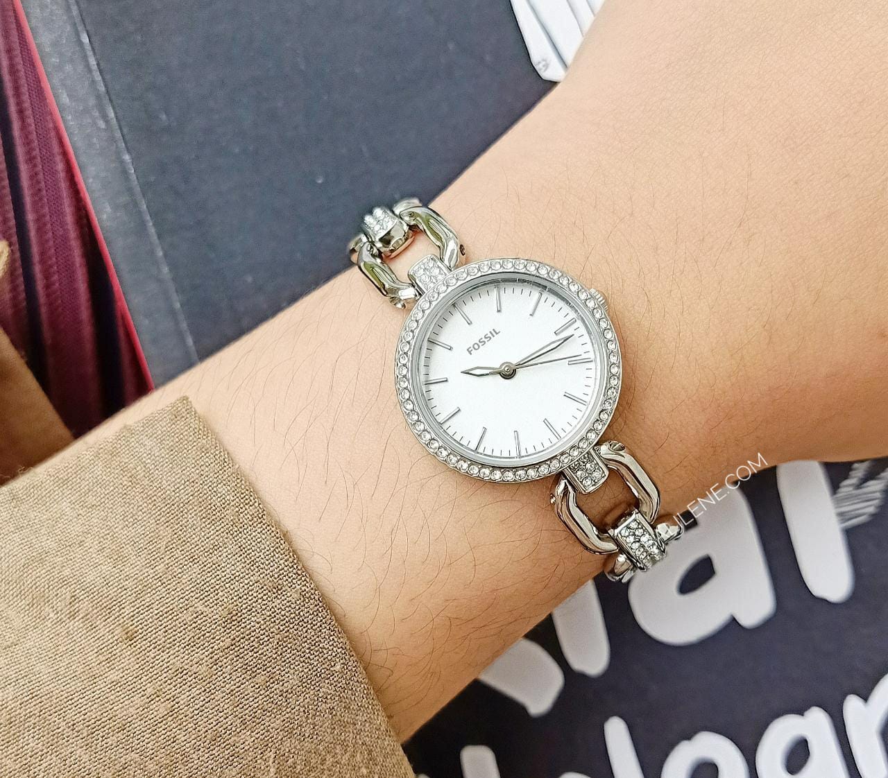 Fossil ES4124 Kerstyn Crystal Stainless Steel Women Watch