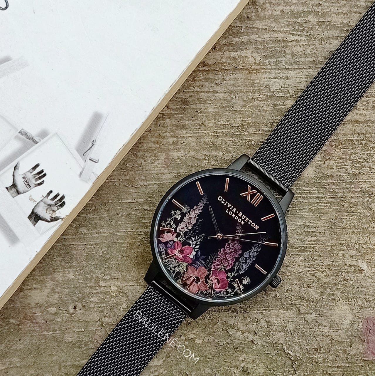 Olivia Burton OB16AD29 After Dark Ladies Multicolor Dial Black Stainless Steel