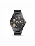 Fossil Bq2220 Flynn Mechanical Black-tone Stainless Steel Watch