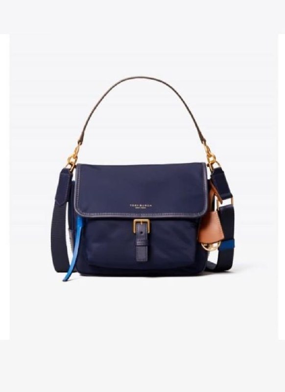 Tory burch perry nylon crossbody navy new arrivals