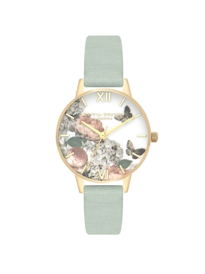 Olivia Burton Signature Florals Gold & Sage Watch