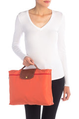 Longchamp L2182089B44 Le Pliage Handle Briefcase Orange