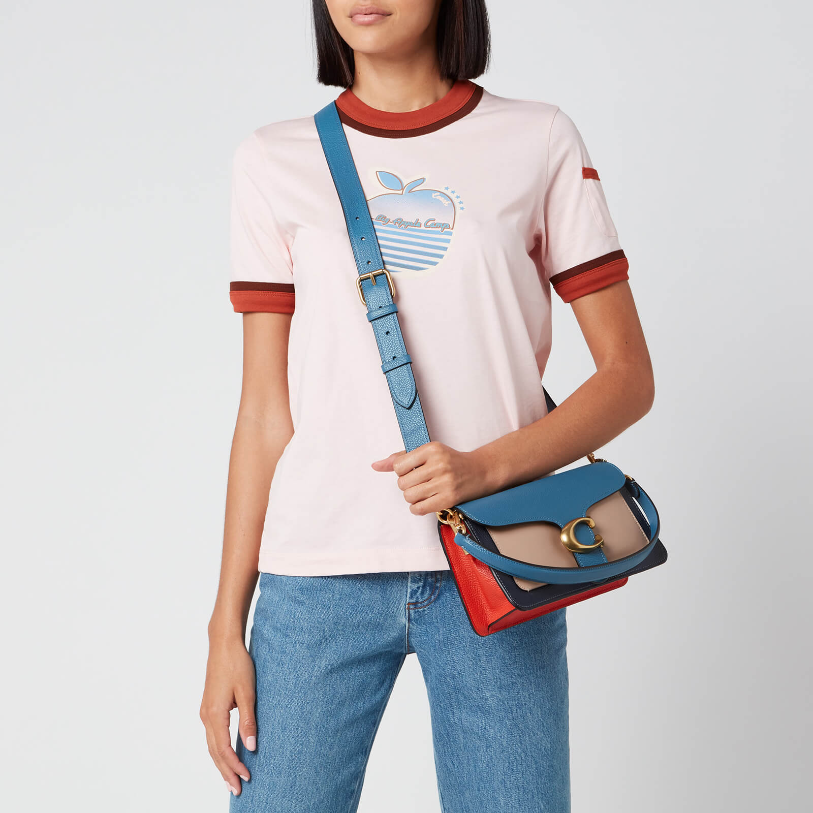 Coach Tabby Shoulder Bag 26 In Colorblock Lake Multi