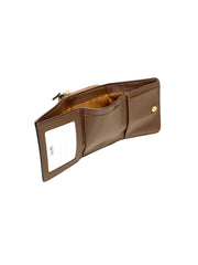 Coach F41302 Small Wallet Trifold Khaki Chalk