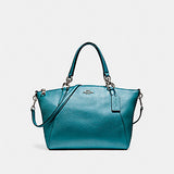 Coach F23538 Small Kelsey Satchel Metallic Dark Teal