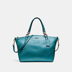 Coach F23538 Small Kelsey Satchel Metallic Dark Teal