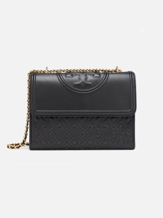 Tory Burch 43833 Fleming Medium convertible Shoulder Bag black