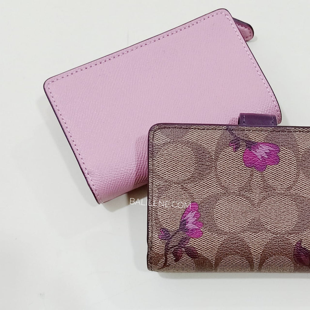 Coach F11484 Medium Corner Crossgrain Pink Petal