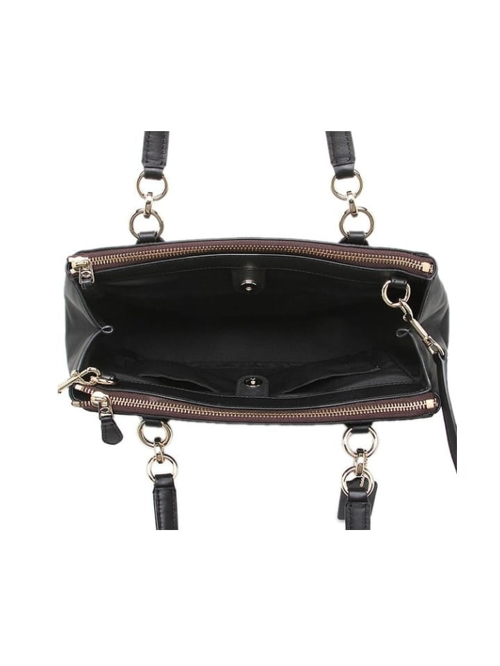 Coach f58291 Small Christie Carryall In Signature Imitation Brown Black