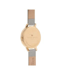 Olivia Burton OB16FS81 Flower Show Floral Printed Dial Grey Leather Strap