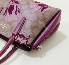 Coach F77850 Mini Sage Signature Khaki Pink Multi