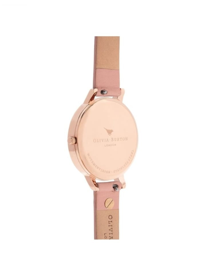 Olivia Burton OB16EG111 Embellished Enchanted Garden Dusty Pink & Rose Gold Watch
