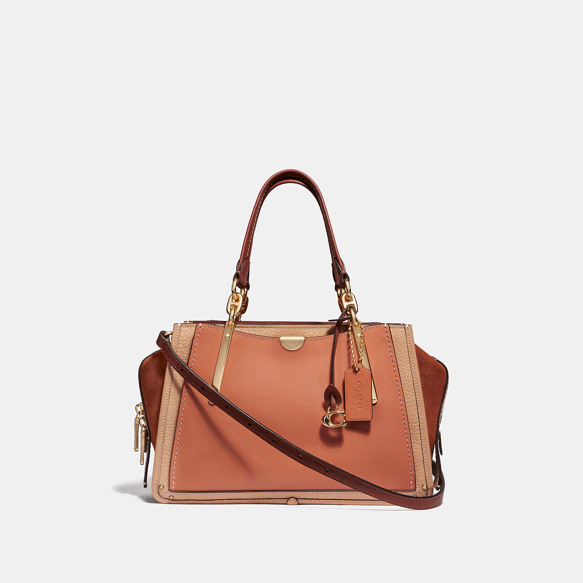 Coach 31633 Colorblock Dreamer Satchel Sunrise Multi-gold