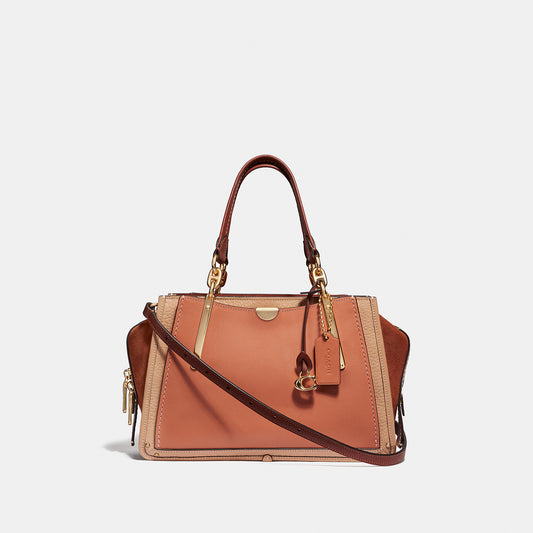 Coach 31633 Colorblock Dreamer Satchel Sunrise Multi-gold