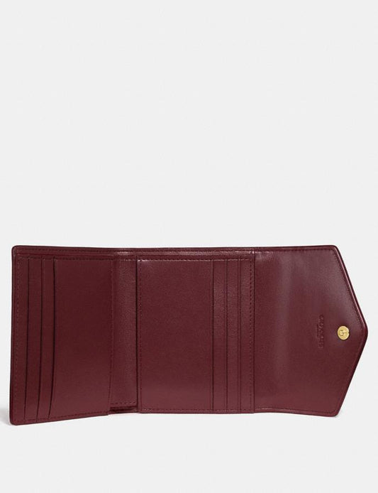 Coach 32486 Small Wallet Emboss Croco Beechwood