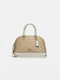Coach F27583 Signature Mini Sierra Satchel Khaki Chalk