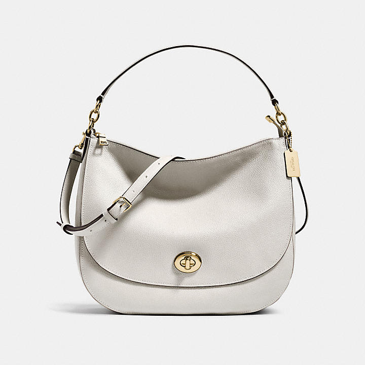 Coach pebbled turnlock hobo sale