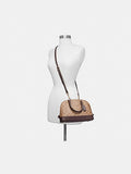 Coach F21825 Mini Sierra Satchel In Signature Coated Canvas Light  Gold /Khaki